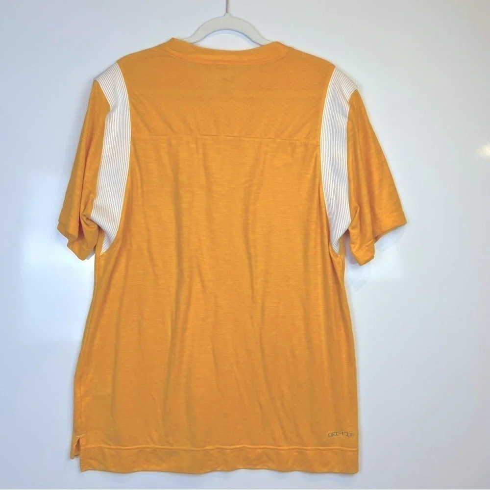Nike Men's Yellow Sports Player Practice Shirt